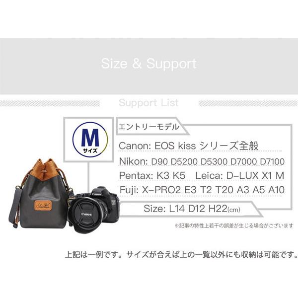 Mサイズ】高撥水オイルクロス生地 一眼レフ ミラーレス デジタルカメラ