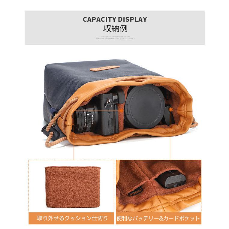 Sサイズ】高撥水オイルクロス生地 ミラーレス デジタルカメラ 一眼レフ