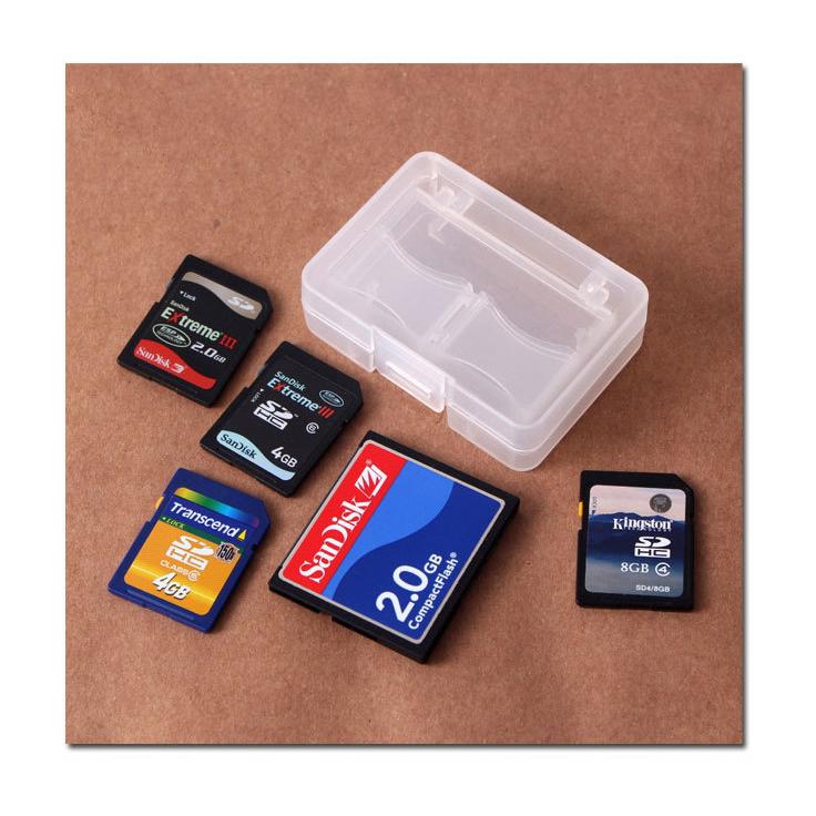 CFカード1枚 + SDカード4枚 対応】メモリーカードケース 軽くて強い