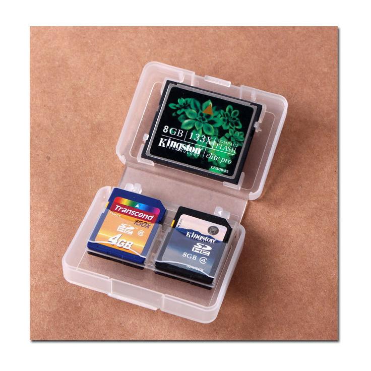 CFカード1枚 + SDカード4枚 対応】メモリーカードケース 軽くて強い