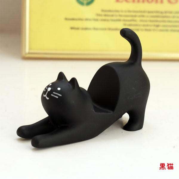 リバース1999 非売品 当選品 数量限定 フィギュア スマホスタンド 黒猫 レジン製 猫ちゃん スマートフォンスタンド 全2カラー 黒猫 三毛猫