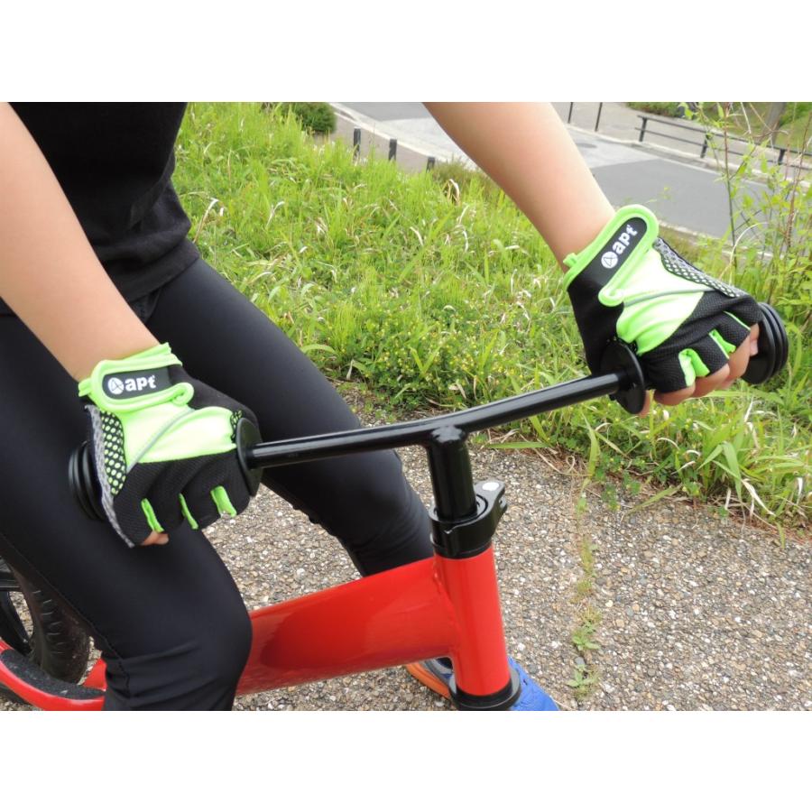 サイクルジャージとグローブ　キッズ140 こども用サイクルグローブ ランバイクで使える 男の子 女の子用 夏用