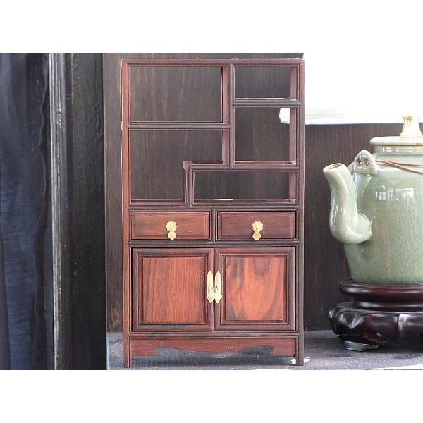 ミニチュア 中国家具 酸枝 多宝格 シノワズリー : 亜細亜茶プロ