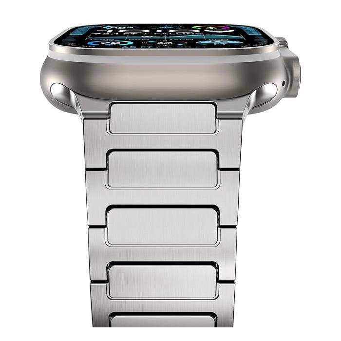 Apple Watch Ultra 2 1 バンド チタン 49mm 45mm 44mm 42mm アップル 