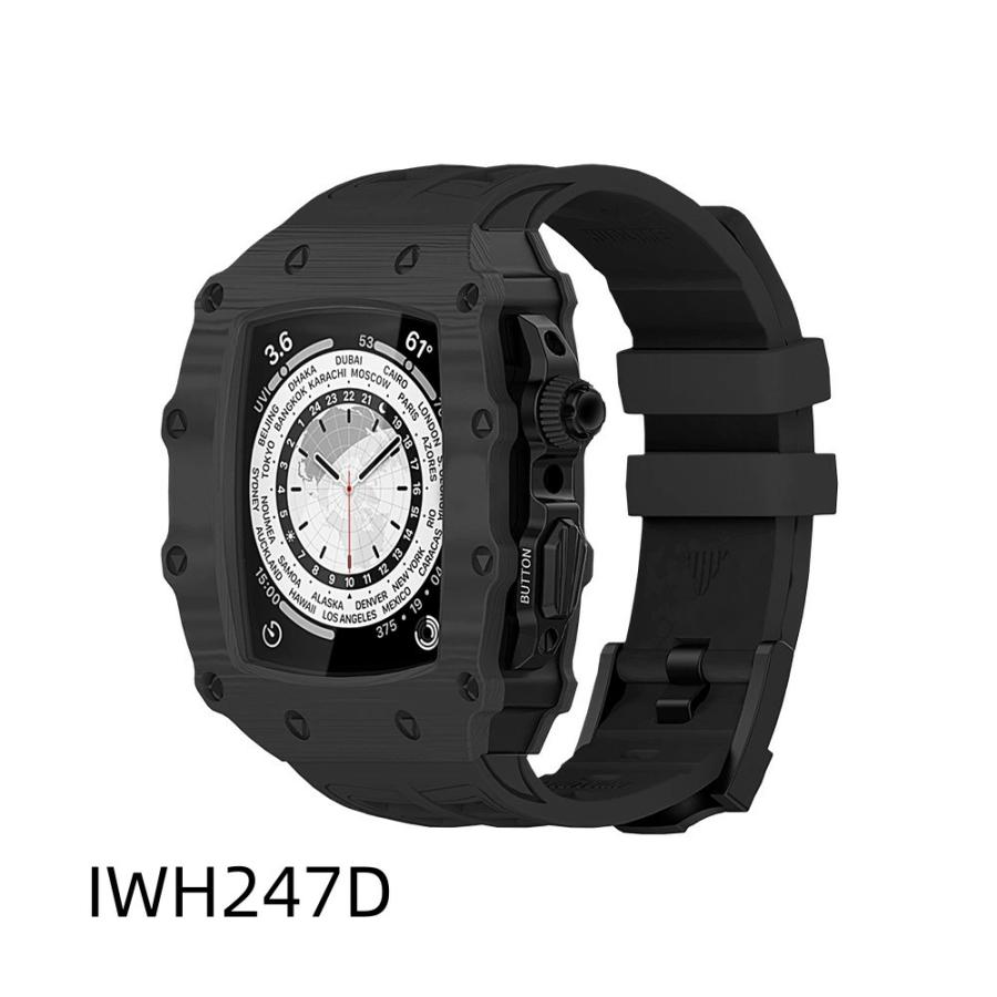 送料無料 apple watch バンド ステンレス バンド  Apple Watch 8 バンド ステンレス   Apple Watch series8  6  45mm  炭素繊維一体型 バンド 交換用バンド  レの画像