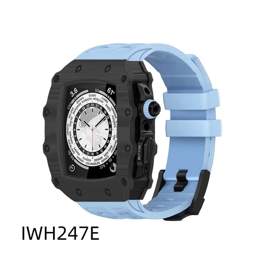 送料無料 apple watch バンド ステンレス バンド  Apple Watch 8 バンド ステンレス   Apple Watch series8  6  45mm  炭素繊維一体型 バンド 交換用バンド  レの画像
