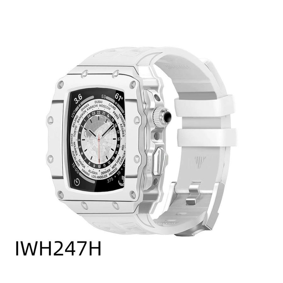 送料無料 apple watch バンド ステンレス バンド  Apple Watch 8 バンド ステンレス   Apple Watch series8  6  45mm  炭素繊維一体型 バンド 交換用バンド  レの画像