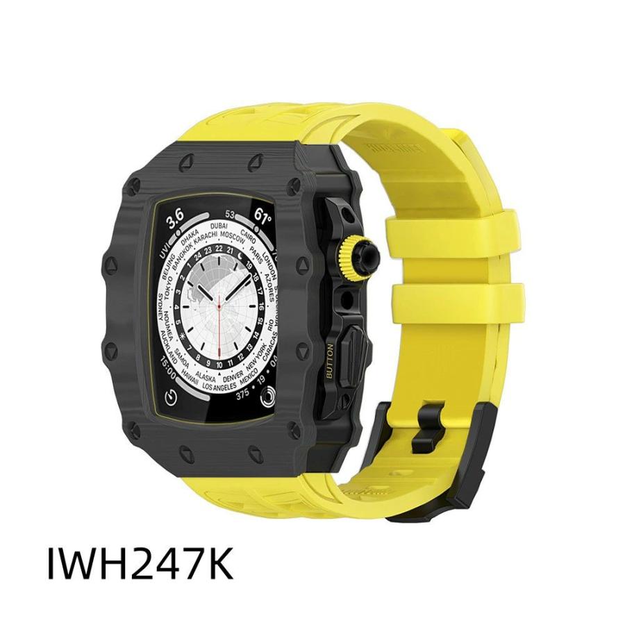 送料無料 apple watch バンド ステンレス バンド  Apple Watch 8 バンド ステンレス   Apple Watch series8  6  45mm  炭素繊維一体型 バンド 交換用バンド  レの画像