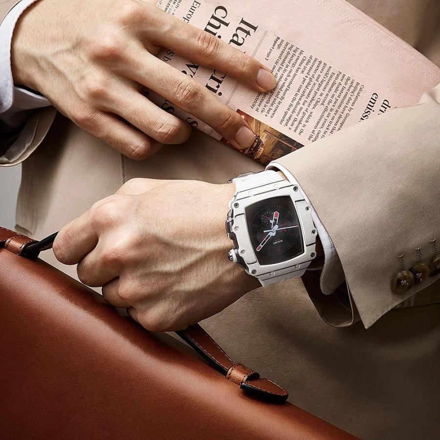 送料無料 apple watch バンド ステンレス バンド  Apple Watch 8 バンド ステンレス   Apple Watch series8  6  45mm  炭素繊維一体型 バンド 交換用バンド  レの画像