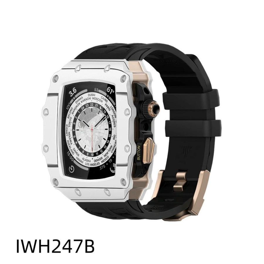 送料無料 apple watch バンド ステンレス バンド  Apple Watch 8 バンド ステンレス   Apple Watch series8  6  45mm  炭素繊維一体型 バンド 交換用バンド  レの画像