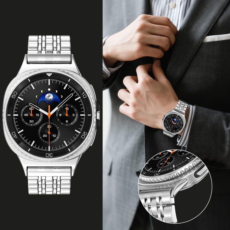Galaxy Watch 8 Classic バンド ステンレス 7連 カスタム ギャラクシー