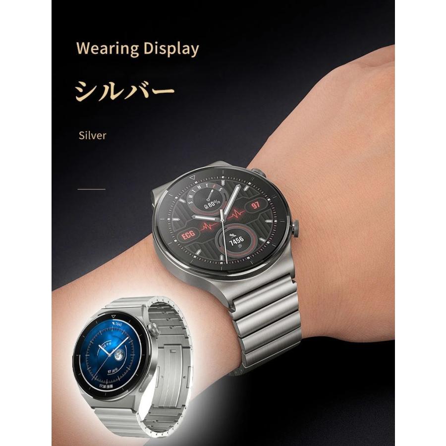 ファーウェイ gt6 pro ベルト gt5 pro 交換バンド HUAWEI watch gt5 交換ベルト 工具不要 HUAWEI watch gt5 46mm HUAWEI gt5 バンド HUAWEI watch gt4 バンド 交の画像