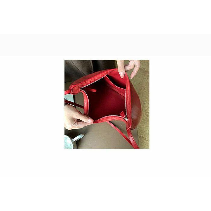 ショルダーバッグ 本革 レディース ホーボーバッグ 羊革 ラムレザー バケツ型 ワンショルダー 大容量 軽い 軽量 通勤バッグ 鞄 斜めがけ レザー シンプル おしゃ_10