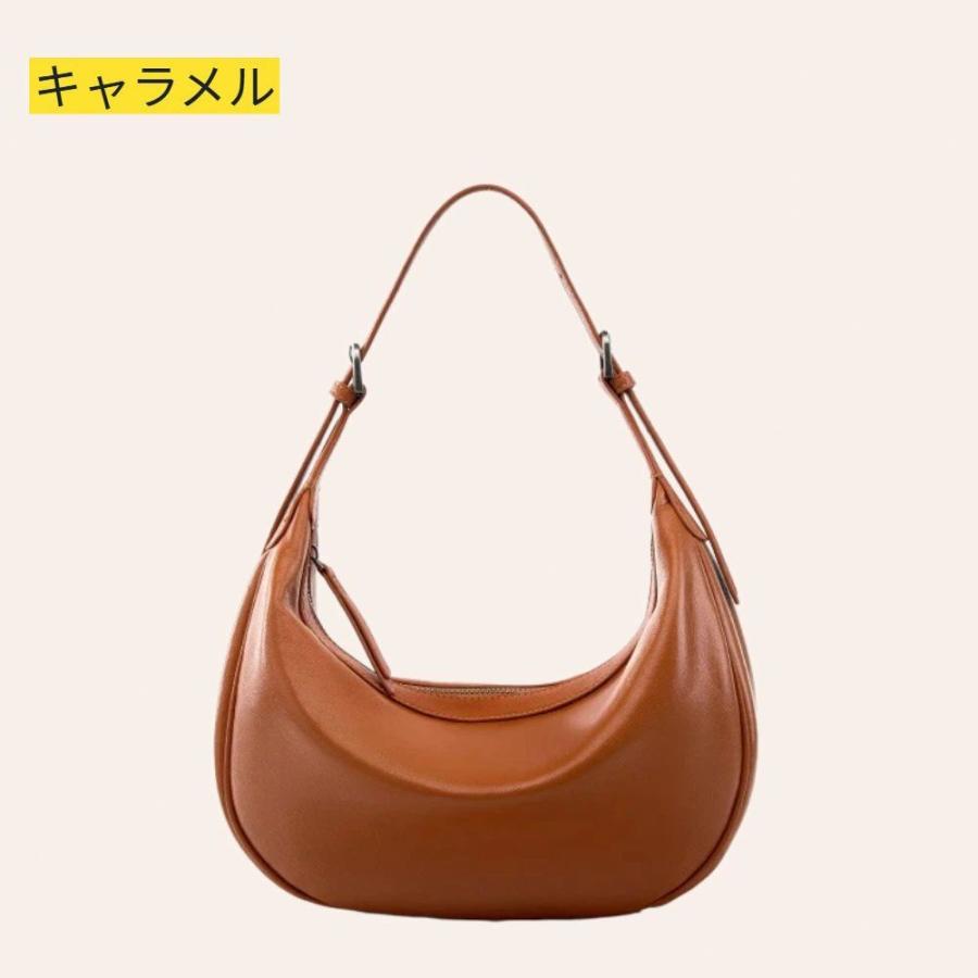 高級本革 ハンドバッグ レディース ショルダーバッグ 三日月バッグ 脇下 ハーフムーン トートバッグ 牛革 本革バッグ 手提げ 軽量 2WAY 大きめ 軽い 耐久性 大容_14