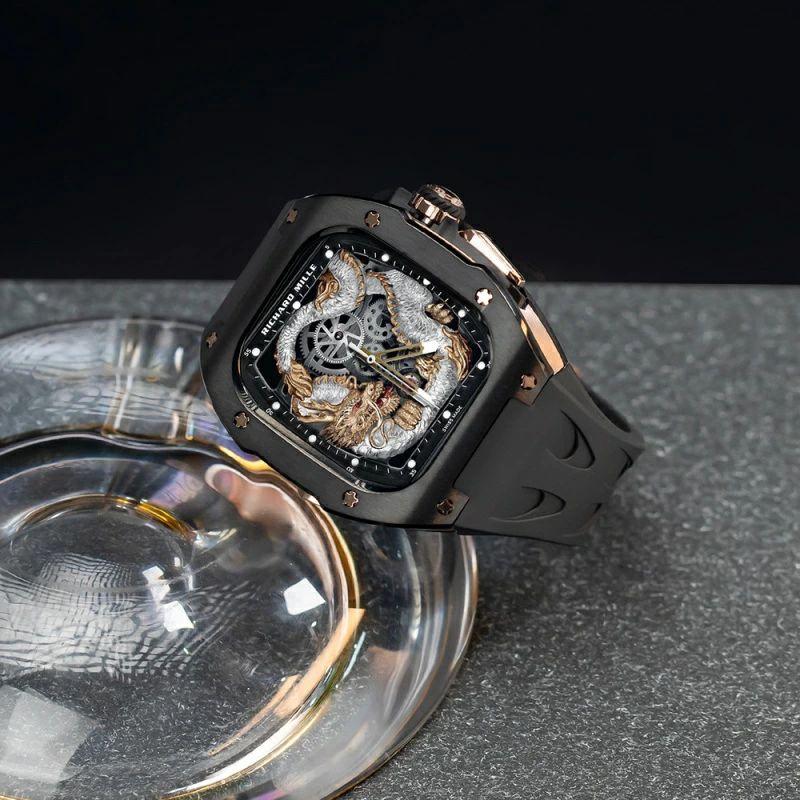 送料無料 Apple watch ultra2 一体型バンド Apple Watchの改造 オールインワンバンド インサートドリル Apple Watch ultra バンド 交換用バンド iwatch Ultra3の画像