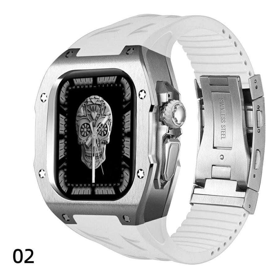 送料無料 Apple watch ultra2一体型バンド Apple Watchの改造オールインワンバンド インサートドリル Apple Watch ultra 交換用バンド iwatch Ultra3 チタン合金の画像