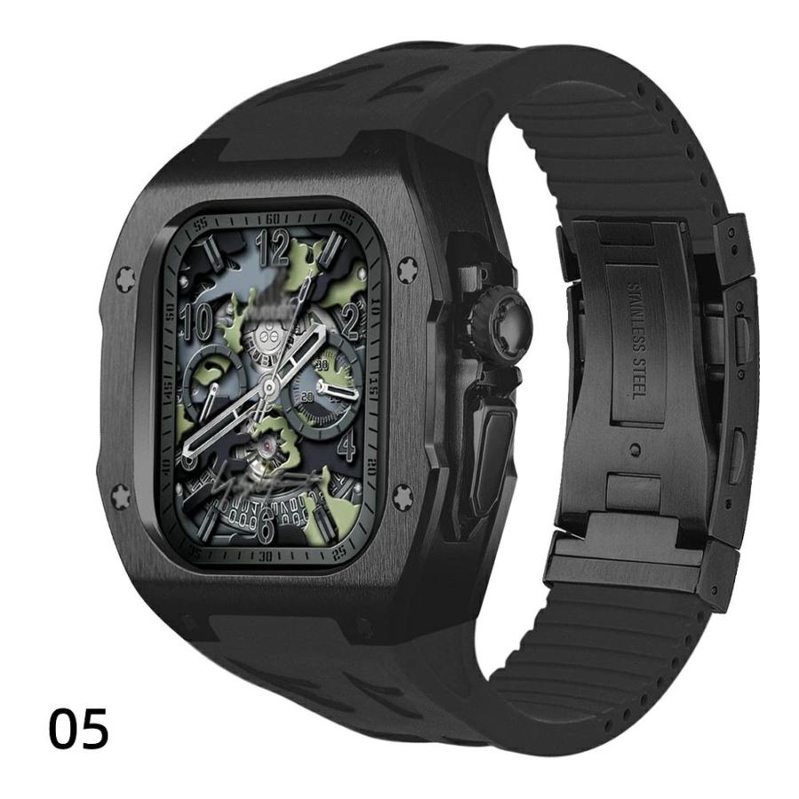 送料無料 Apple watch ultra2一体型バンド Apple Watchの改造オールインワンバンド インサートドリル Apple Watch ultra 交換用バンド iwatch Ultra3 チタン合金の画像