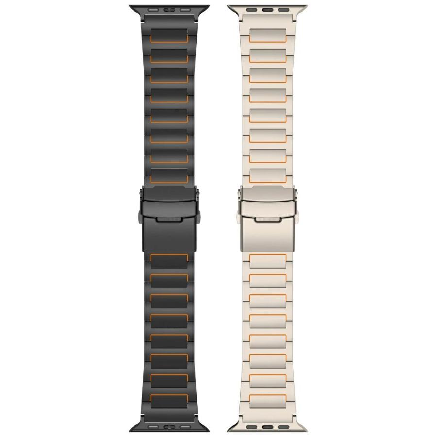 送料無料 Apple Watch s11 チタン合金 バンド 10 42/46mm SE series 7