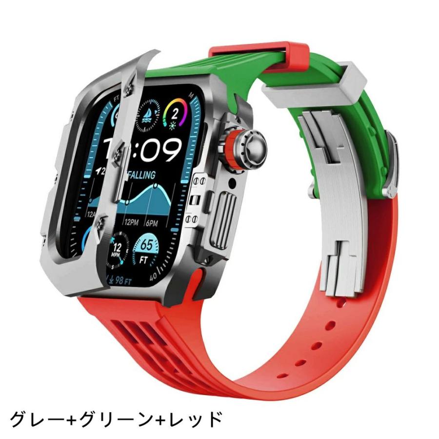 送料無料 Apple Watch s9チタン合金バンド  Apple Watch 8  一体型 バンド Apple Watch series 6 5 4 44/45mm Apple watch ultra 一体型 交換用バンド apple watの画像