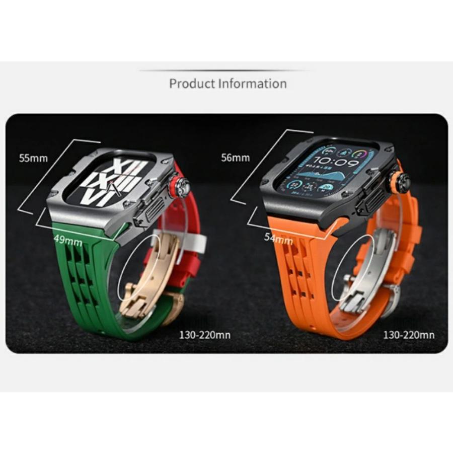 送料無料 Apple Watch s9チタン合金バンド  Apple Watch 8  一体型 バンド Apple Watch series 6 5 4 44/45mm Apple watch ultra 一体型 交換用バンド apple watの画像