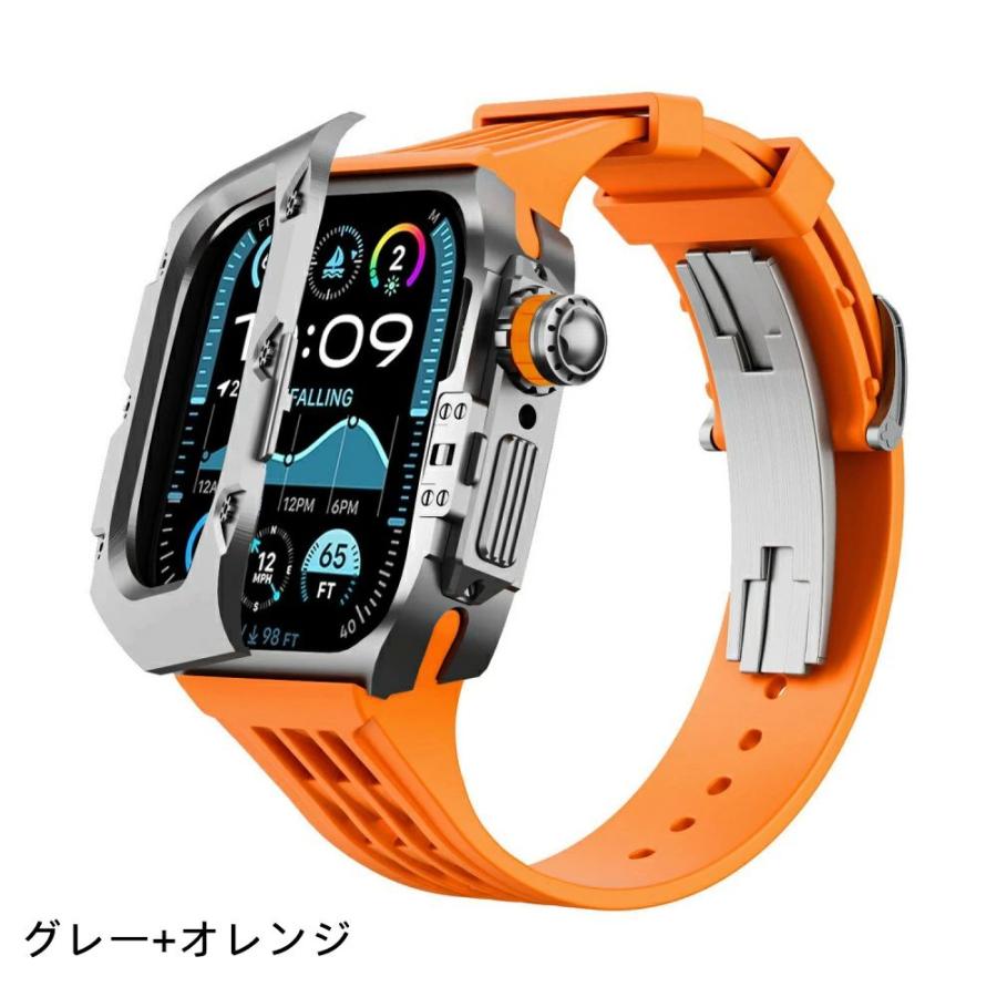 送料無料 Apple Watch s9チタン合金バンド  Apple Watch 8  一体型 バンド Apple Watch series 6 5 4 44/45mm Apple watch ultra 一体型 交換用バンド apple watの画像