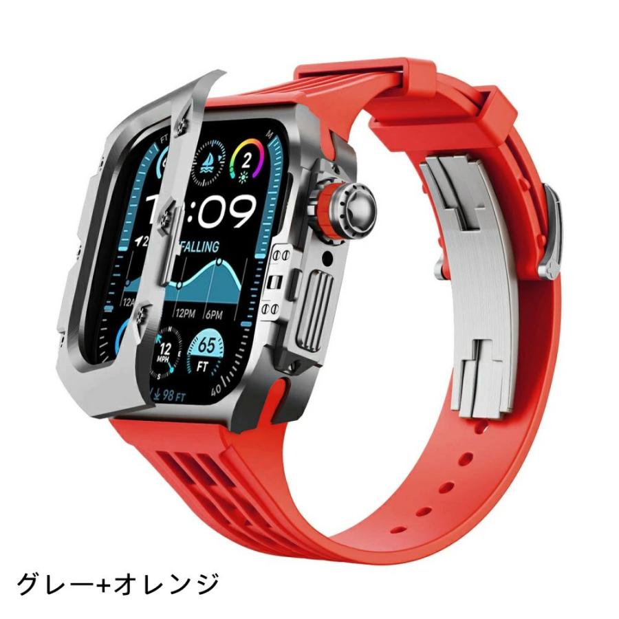 送料無料 Apple Watch s9チタン合金バンド  Apple Watch 8  一体型 バンド Apple Watch series 6 5 4 44/45mm Apple watch ultra 一体型 交換用バンド apple watの画像