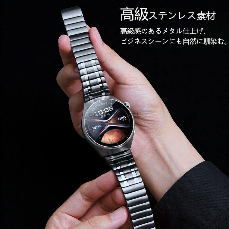 新発売！Huawei watch GT6 Pro バンド ベルト HUAWEI WATCH GT 6 Pro 交換バンド ステンレス製 ファーウェイ ウォッチ GT 6 Pro 替えベルド軽量 耐久性 通気性 Hの画像