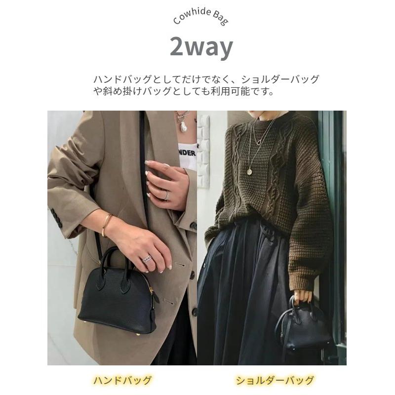 本革 ハンドバッグ 小さめ ショルダーバッグ 斜め掛け 3way ミニ 手提げバッグ 小さい ミニショルダーバッグ 2wayバッグ レディース 本革バッグ レザー フォー_3
