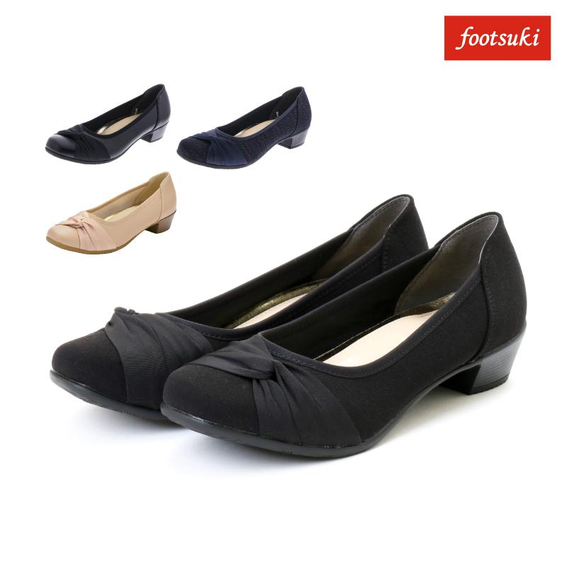 Footsuki フットスキ パンプス ローヒール 3eサイズ相当 22 5 24 5 レディス レディース Fs アシックス商事 アシックス商事公式paypayモール店 通販 Paypayモール