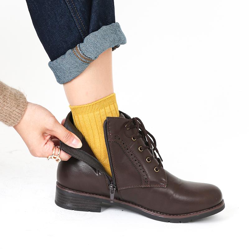 AcureZ(アキュアーズ)生活防水仕様 カジュアルブーツ レインショートブーツ トラッ ド 梅雨 レディス 2E相当 AO-10069 | AcureZ | 05