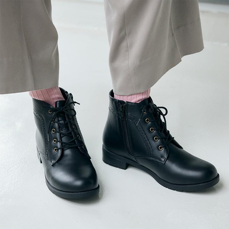 AcureZ(アキュアーズ)生活防水仕様 カジュアルブーツ レインショートブーツ トラッ ド 梅雨 レディス 2E相当 AO-10069 | AcureZ | 07