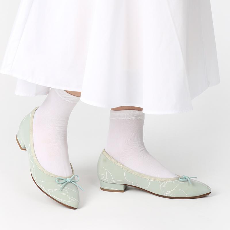 AcureZ アキュアーズ ローヒールパンプス レディース リボンパンプス バレエ 日本製 22.0-25.0 AO-10195# アシックス商事 0520ss_13