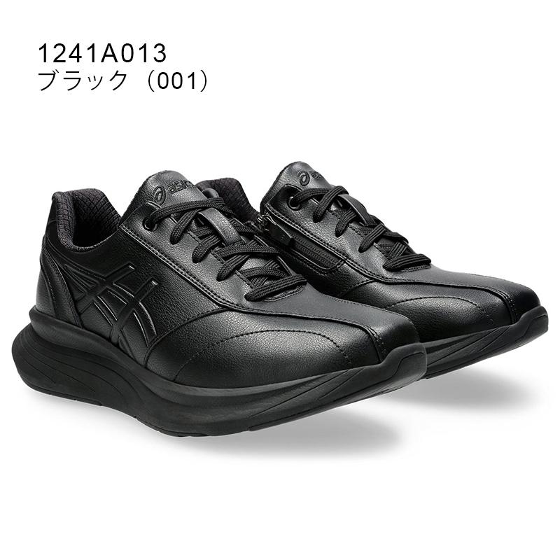 KNEESUP ニーズアップ メンズ スニーカー ローカット シンプル 通勤 靴 ファスナー付 紐タイプ 4E相当 1241A013 アシックス商事 24aw_nの画像