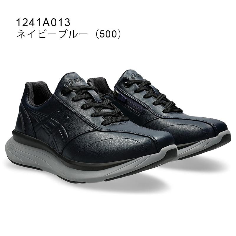 KNEESUP ニーズアップ メンズ スニーカー ローカット シンプル 通勤 靴 ファスナー付 紐タイプ 4E相当 1241A013 アシックス商事 24aw_nの画像