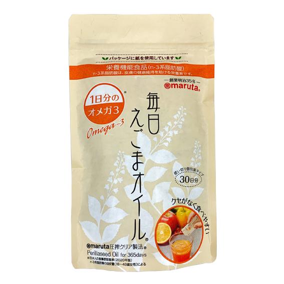 太田油脂　maruta 毎日えごまオイル＜90g（3g×30袋）＞ の商品画像