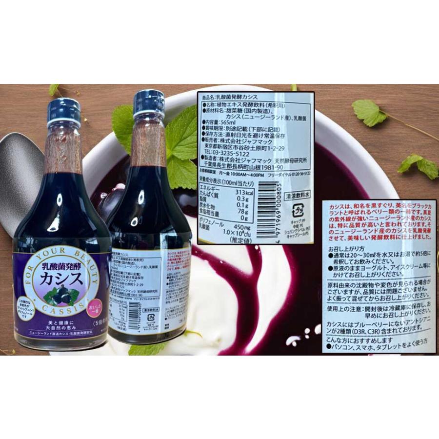 ジャフマック 乳酸菌発酵カシス＜565ml＞まとめて3本 : あしか商店