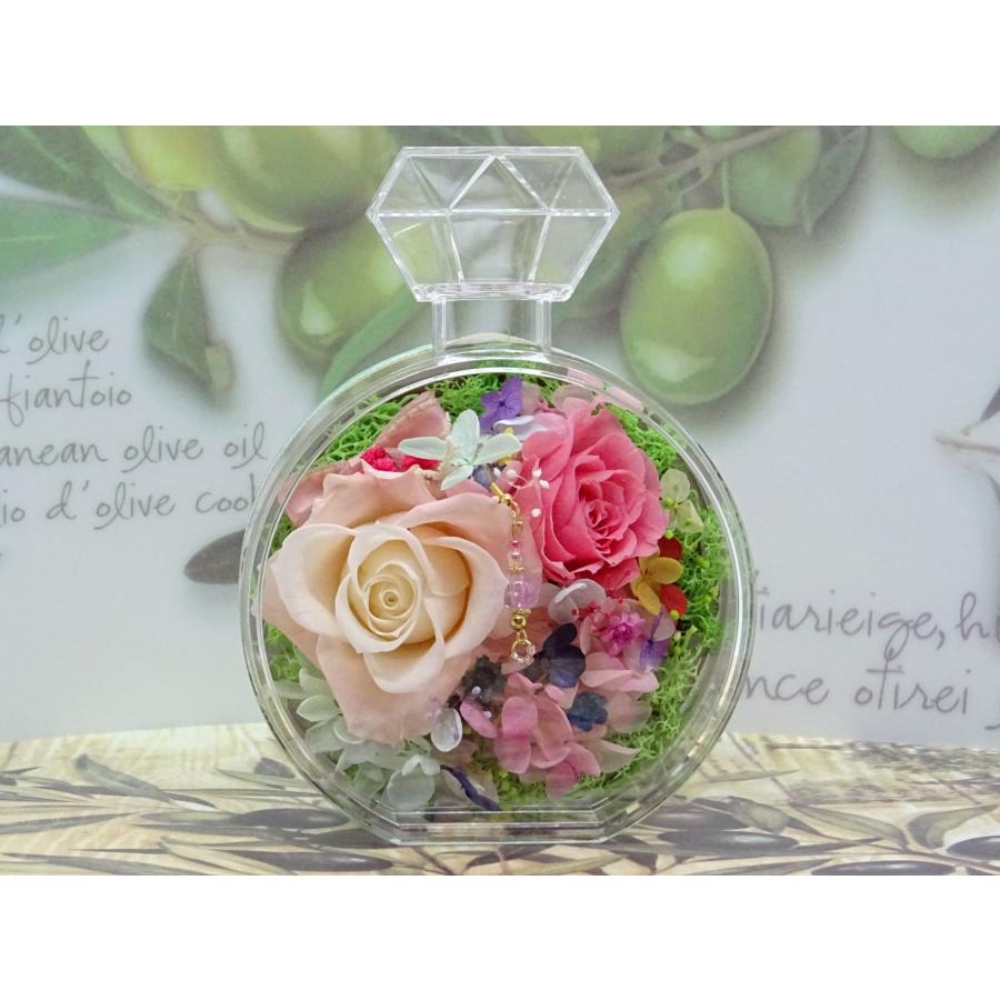 プリザーブドフラワー 香水型アレンジメント 母の日 プレゼント 花 誕生日 結婚祝い 退職祝い 贈り物 おしゃれ雑貨 手作り ハンドメイド | 