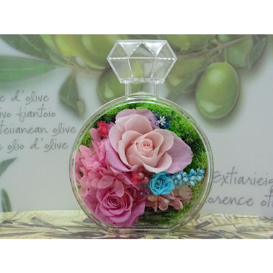 プリザーブドフラワー 香水型アレンジメント 母の日 プレゼント 花 誕生日 結婚祝い 退職祝い 贈り物 おしゃれ雑貨 手作り ハンドメイド | 