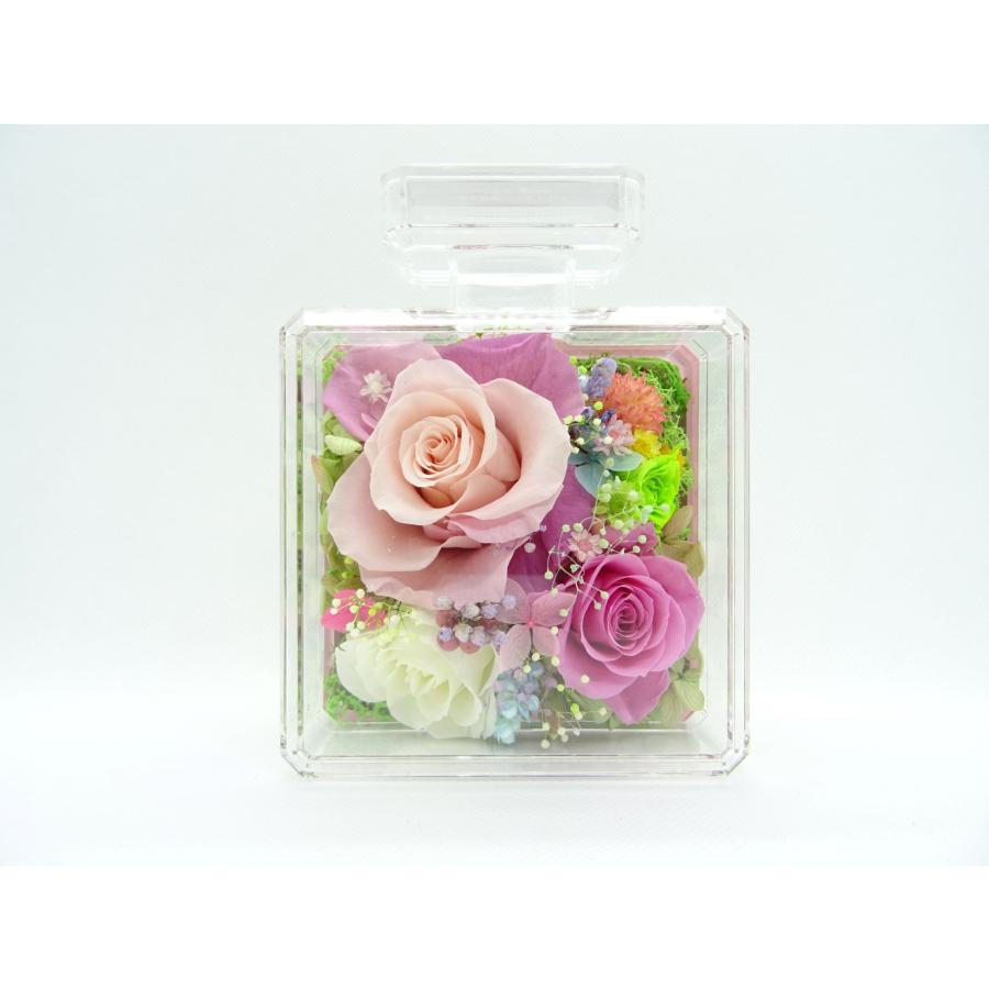 プリザーブドフラワー 香水型アレンジメント 母の日 プレゼント 花 誕生日 結婚祝い 退職祝い 贈り物 おしゃれ雑貨 手作り ハンドメイド | 