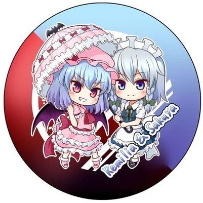 Sidereal 同人缶バッジ 東方キャラ缶 永 咲夜 レミリア Illust 木夏ひさぎ Badge Side T034 買賊王 通販 Yahoo ショッピング
