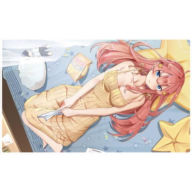 ミッドナイトブルー カードゲームプレイマット ☆『五月/illust：白空 