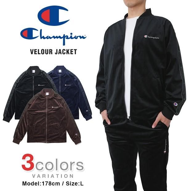 チャンピオン ジャケット Champion トラックジャケット ベロア セットアップ メンズ 大きいサイズ Jk 724 Bigg Willie 通販 Yahoo ショッピング