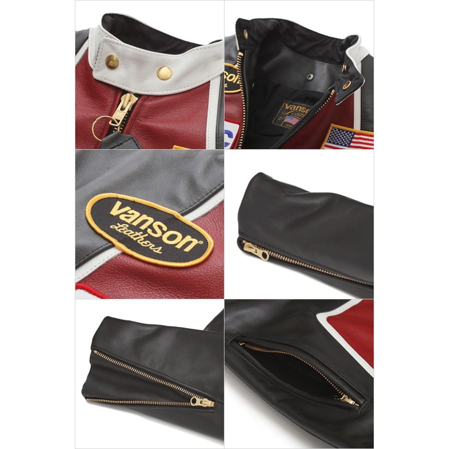 大人気 バンソン ライダースジャケット VANSON レザージャケット RPJ RACE JACKET USAモデル 【SK1766542794】(61732円)