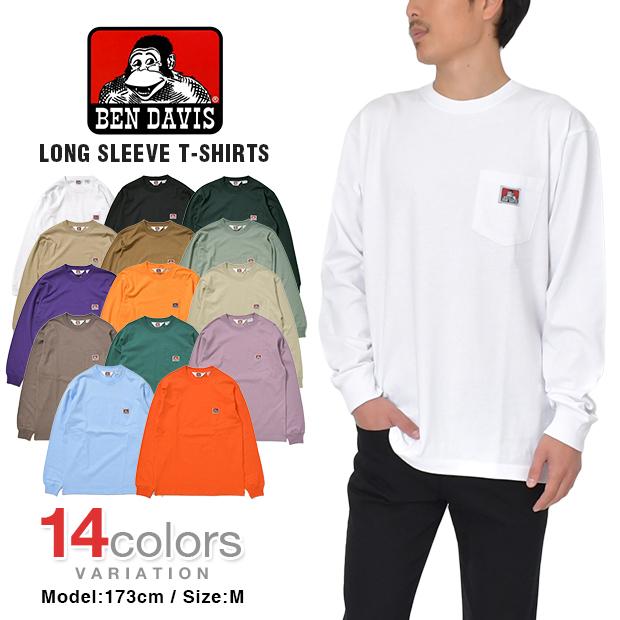 ベンデイビス ロンT Tシャツ BEN DAVIS ヘビーウェイト 長袖Tシャツ  