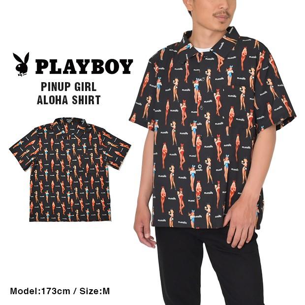 Playboy プレイボーイ アロハシャツ オープンシャツ シャツ メンズ レディース Pinup Girl Aloha Shirt 国内正規品 Sh 1002 Bigg Willie 通販 Yahoo ショッピング