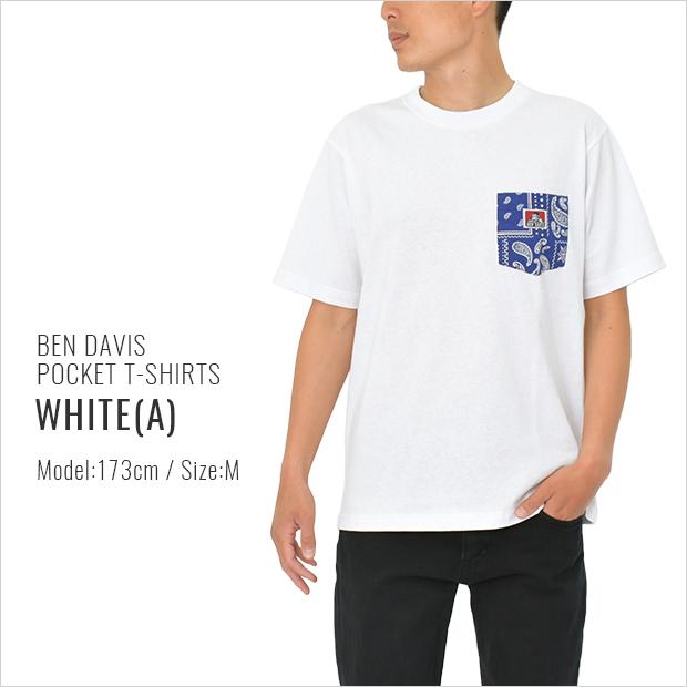 ベンデイビス Tシャツ BEN DAVIS ペイズリー バンダナ ポケT ポケットTシャツ メンズ レディース｜asis｜02