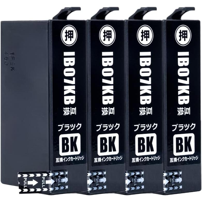 エプソン IB07KB 大容量 ブラック 黒 Black 4個組 EPSON 純正