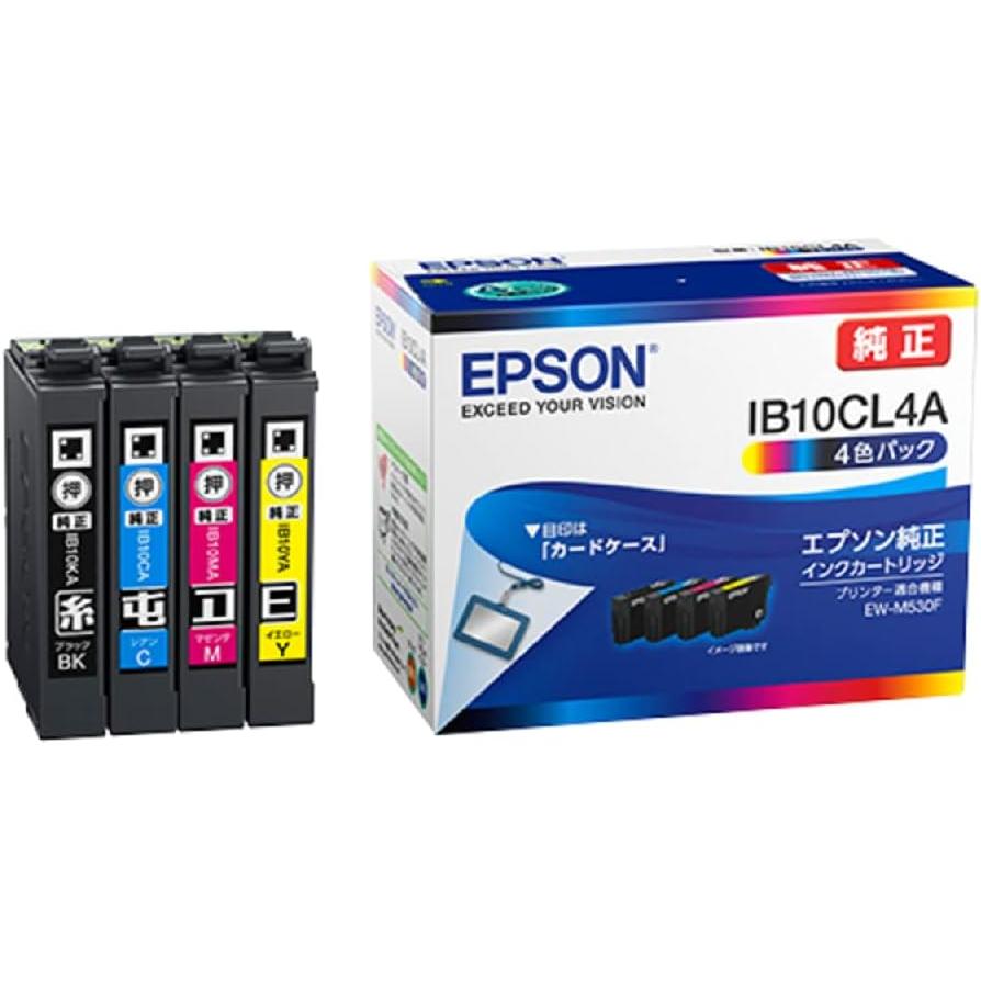 エプソン（EPSON） IB10CL4A 純正インクカートリッジ 4本組 プリンター