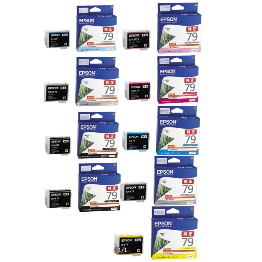 IC9CL79 エプソン 純正インクカートリッジ EPSON プリンターインク 9色組 竹 ic79 SC-PX5VII ic9cl79a1_2