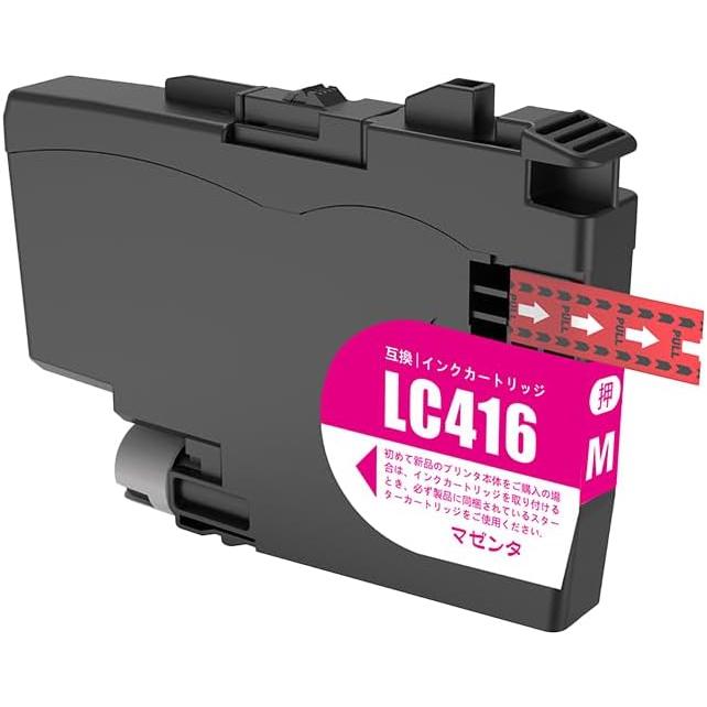 ブラザー工業 ブラザー LC416M 赤 Mazenta Brother 純正互換インク